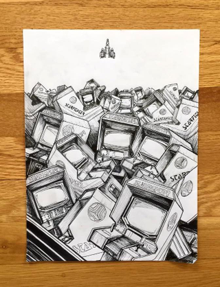 The original pen and ink.